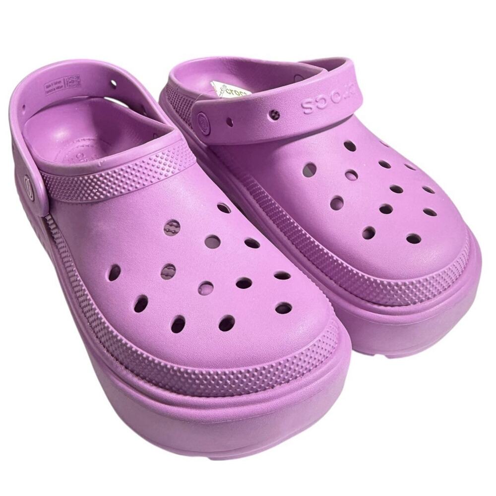 Crocs Stomp Clog unisex Pink Casual Slip On Platform Sandal SZ/ Women's /11-M-9